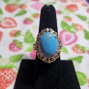 Fancy Mojave Blue Turquoise Ring